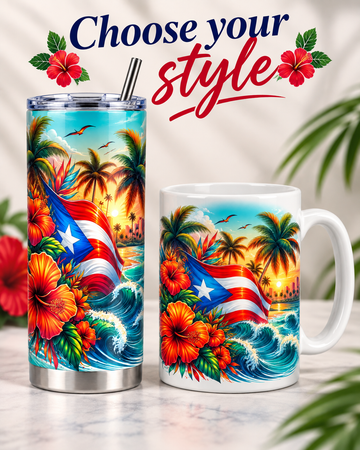 Boricua Pride Mugs and Tumblers