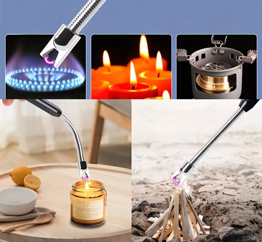 USB Rechargeable Electric Long Neck Windproof Candle Lighters